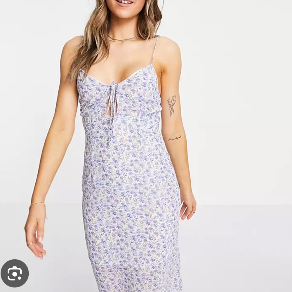 ASOS purple midi dress